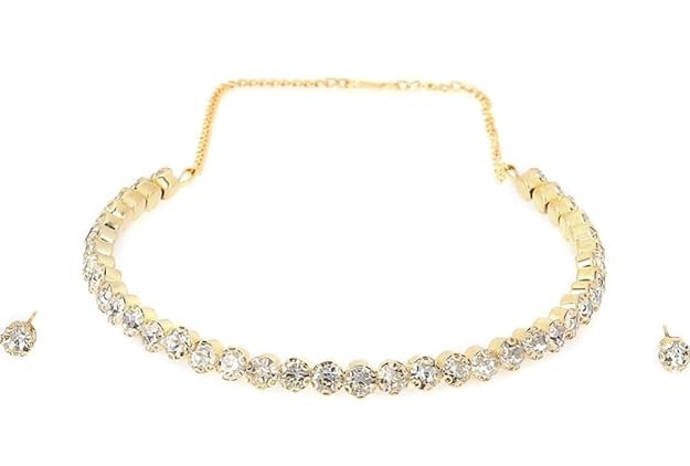 Single Line Diamond Choker Set