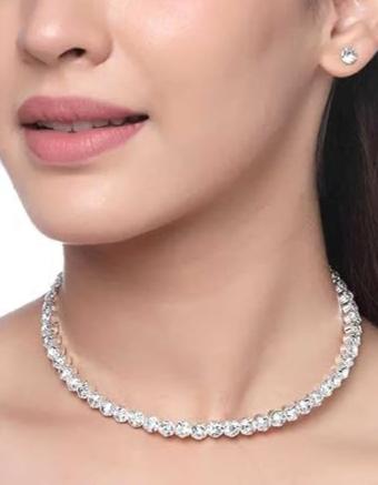 Single Line Diamond Choker Set