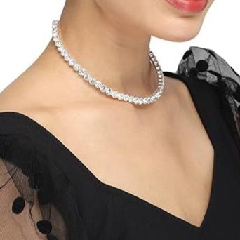 Single Line Diamond Choker Set