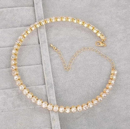 Single Line Diamond Choker Set