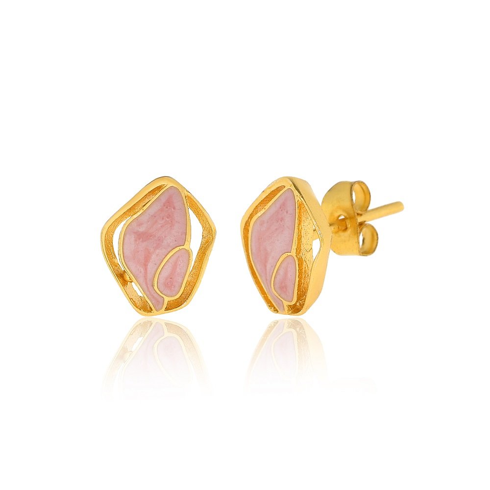 Coloured Enamel Small Studs For Women