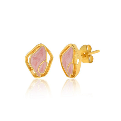 Coloured Enamel Small Studs For Women