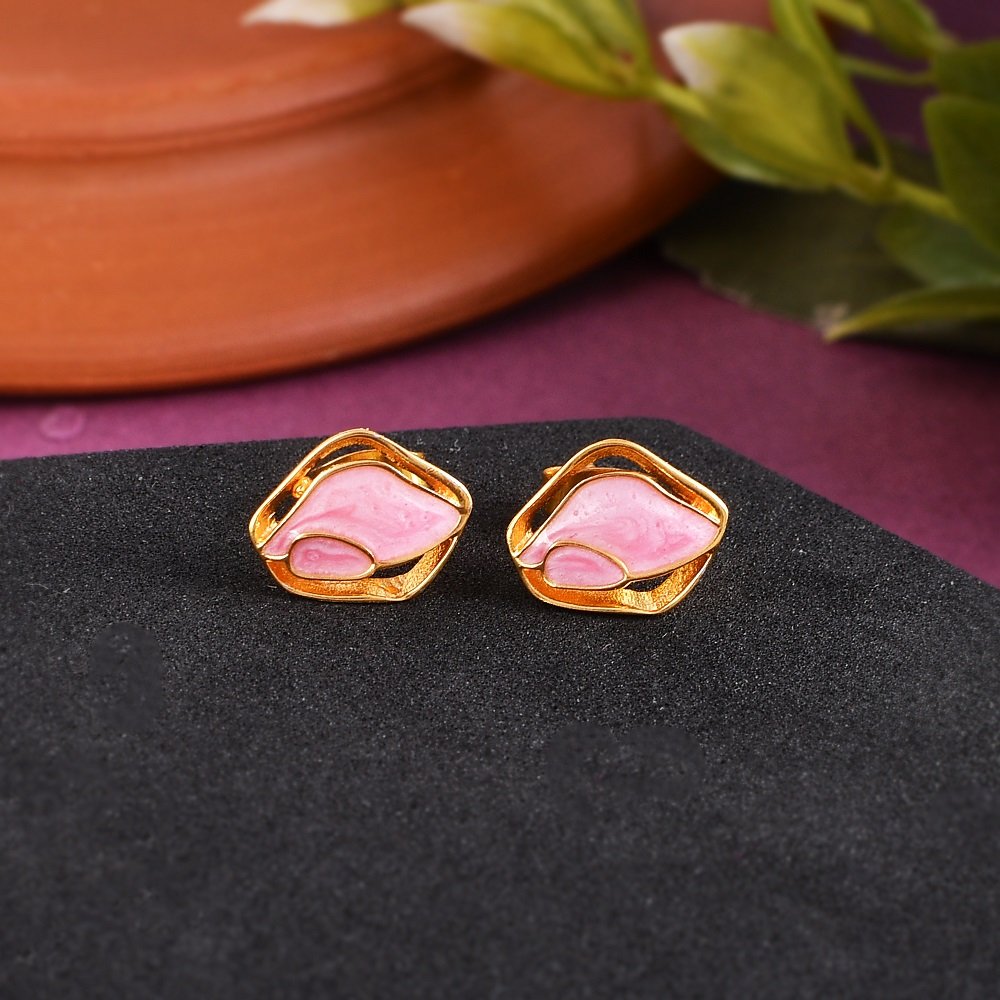 Coloured Enamel Small Studs For Women