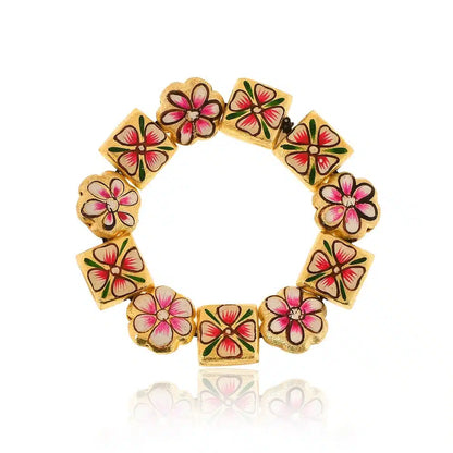 Fashion Bracelet Decorated With Flower Design