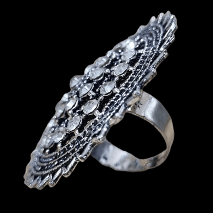 Traditional Black Oxidised Silver Ring