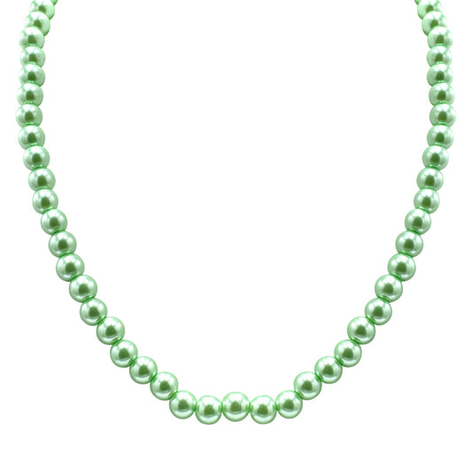 Green pearl necklace - Silvercliv