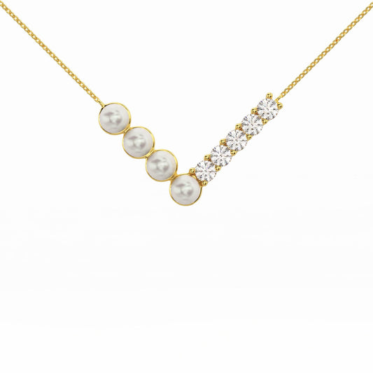 Pearl Gold Plated Pendant - Silvercliv