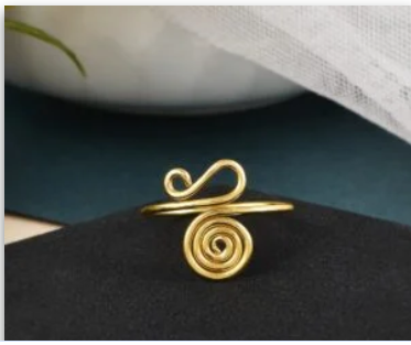 Handmade Spiral Designer Artificial Rings