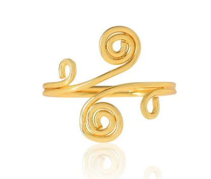 Handmade Spiral Designer Artificial Rings