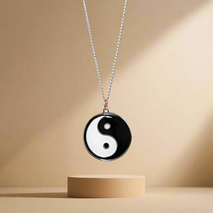 Yin Yang Black and White Pendant Unisex