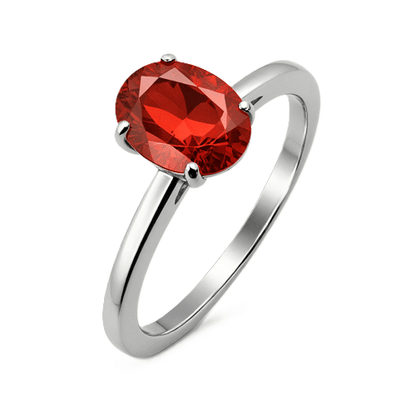 Imitation Solitaire Stone Ring