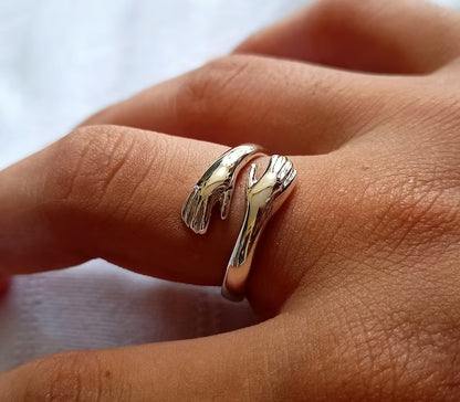 Adjustable Hug Hand Ring