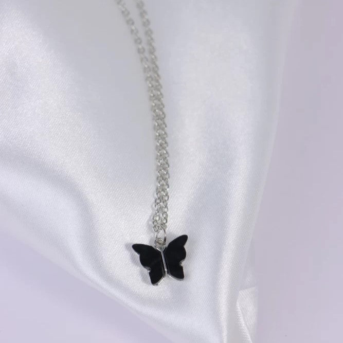 Black Butterfly Pendant - Small