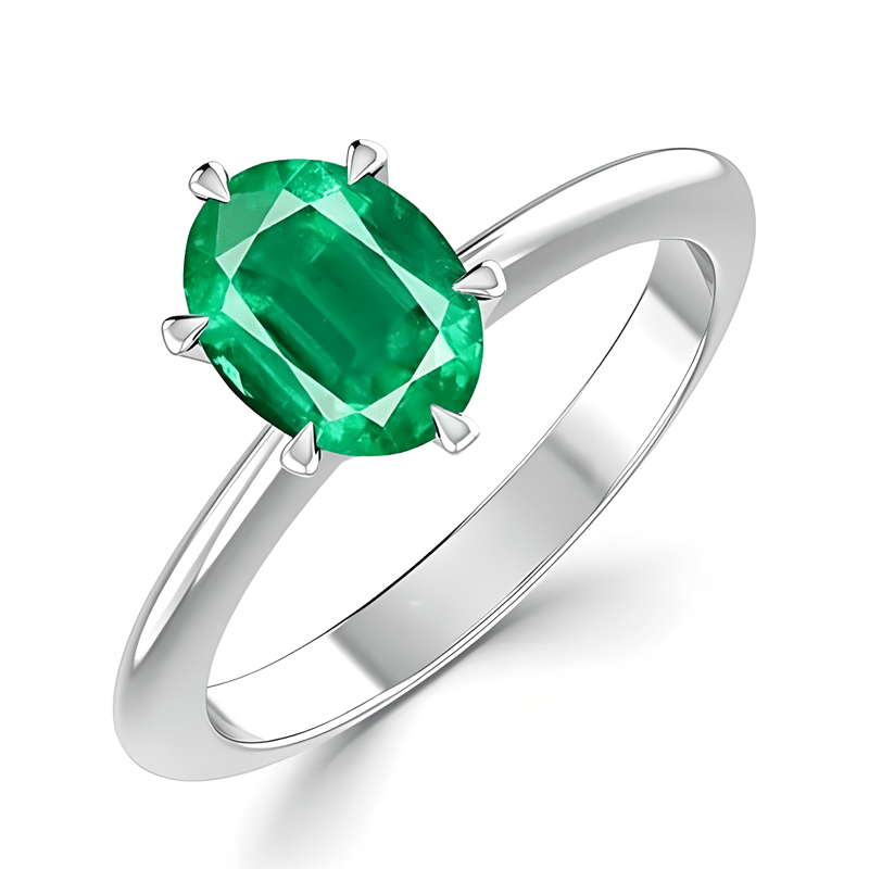 Imitation Solitaire Stone Ring