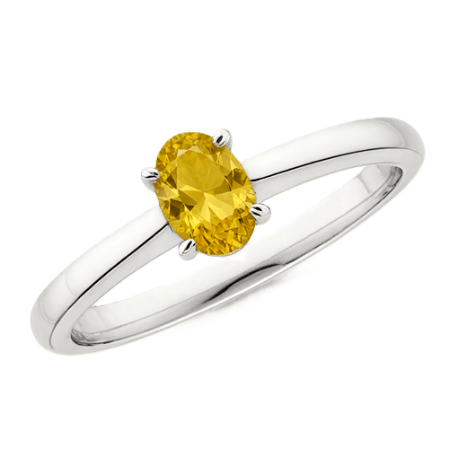 Imitation Solitaire Stone Ring