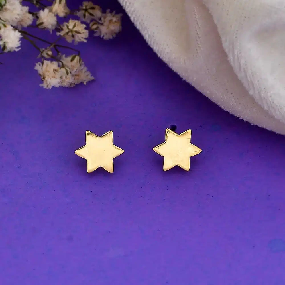 Lightweight Star Shape Studs Earrings | Small