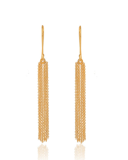 Long Chain Tassel Earrings