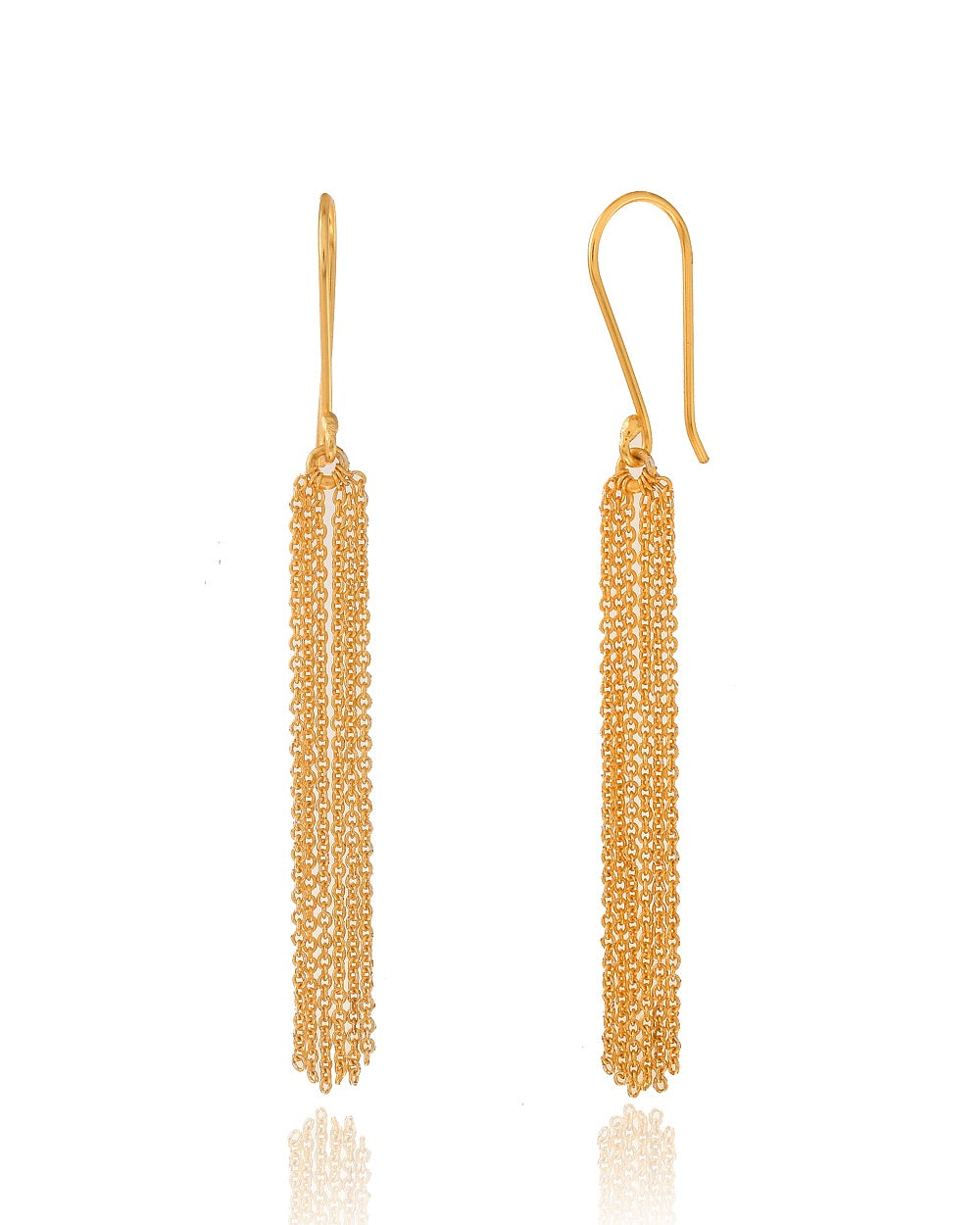 Long Chain Tassel Earrings